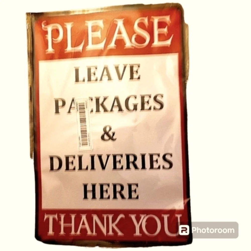 New Delivery Sign 8"X12" Metal